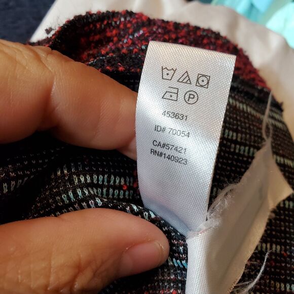 LOFT red pocketed tweed shift dress Size Large - Picture 8 of 9